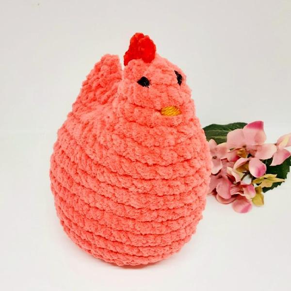 Chelsea the chook - coral